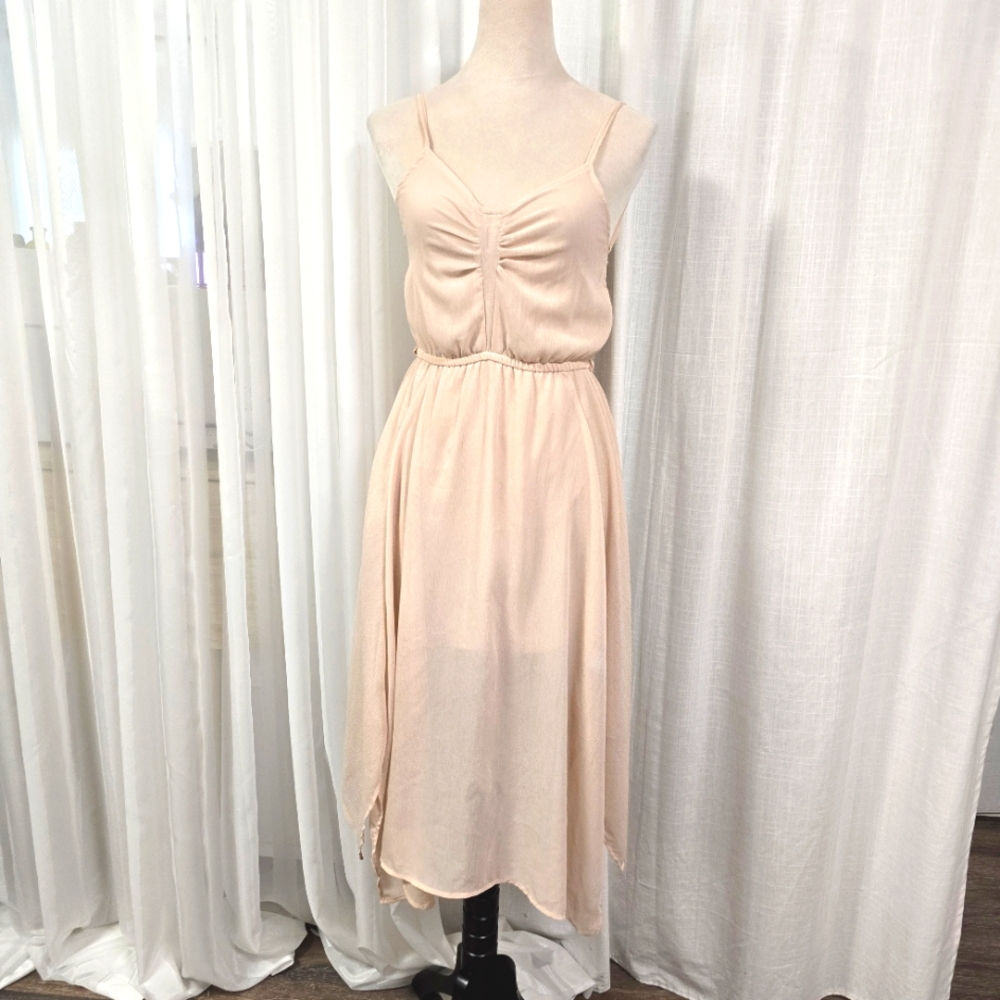 Lola‎ Peachy Cream Womens Fit & Flare Dress Size M Whisical Fairy